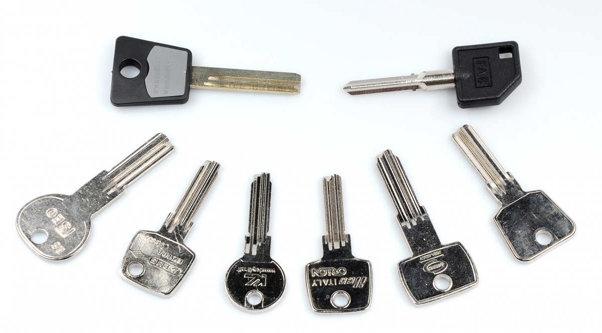 Výroba klíčů – sada klíčů
